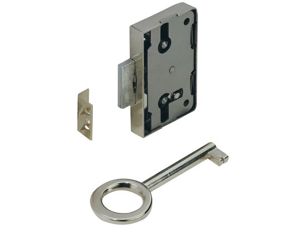 Serrure De Meuble Acier En Applique Hettich 30 Mm Réversible