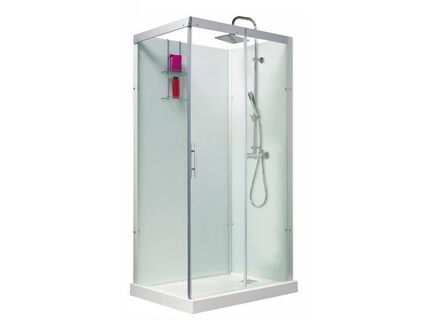 Cabine de douche rectangulaire Thalaglass 2 thermo, 110x80 cm