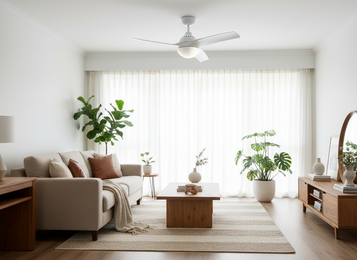 Comment utiliser un ventilateur de plafond pour rafraîchir (et chauffer) sa maison ?