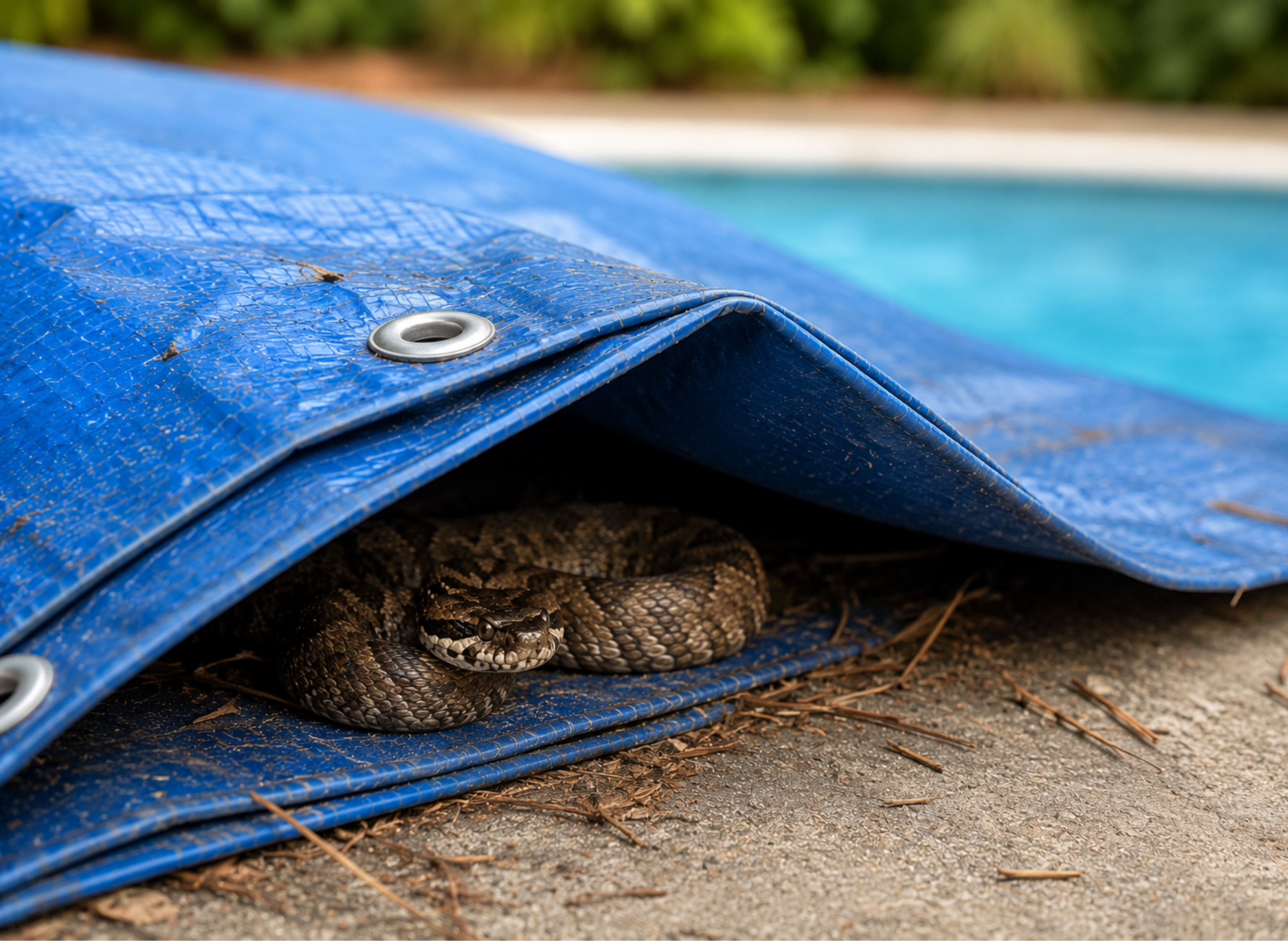Vipère sous votre bâche de piscine : que faire et comment l’éviter ?